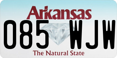 AR license plate 085WJW