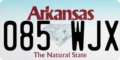 AR license plate 085WJX