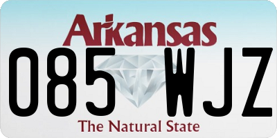 AR license plate 085WJZ