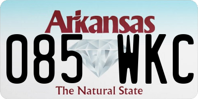 AR license plate 085WKC