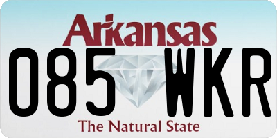 AR license plate 085WKR