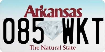 AR license plate 085WKT
