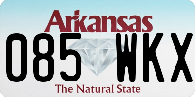 AR license plate 085WKX