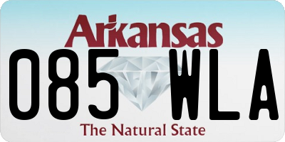 AR license plate 085WLA