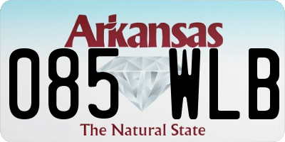 AR license plate 085WLB