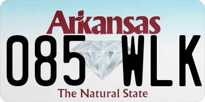 AR license plate 085WLK