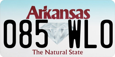 AR license plate 085WLO