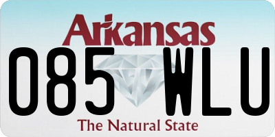 AR license plate 085WLU