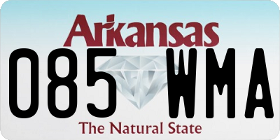 AR license plate 085WMA