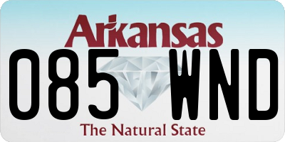 AR license plate 085WND