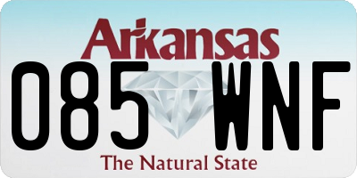 AR license plate 085WNF