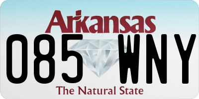 AR license plate 085WNY