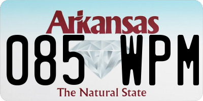 AR license plate 085WPM