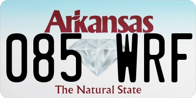 AR license plate 085WRF