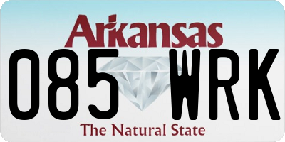 AR license plate 085WRK