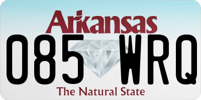 AR license plate 085WRQ