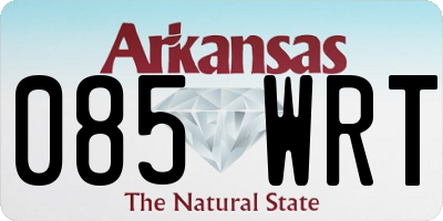 AR license plate 085WRT