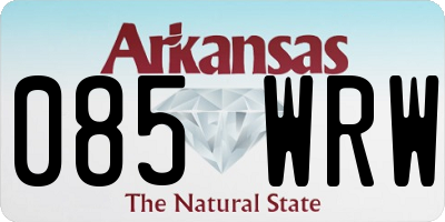 AR license plate 085WRW