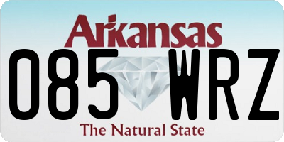 AR license plate 085WRZ