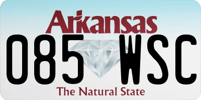 AR license plate 085WSC