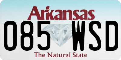 AR license plate 085WSD