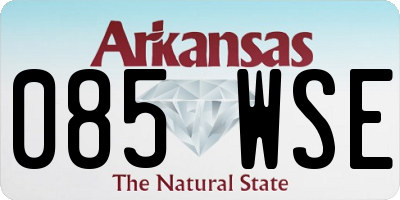 AR license plate 085WSE