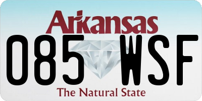 AR license plate 085WSF