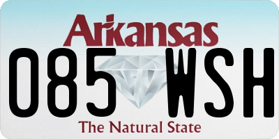 AR license plate 085WSH