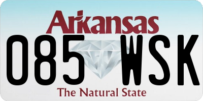 AR license plate 085WSK