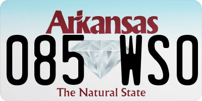 AR license plate 085WSO