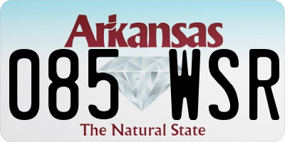 AR license plate 085WSR