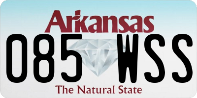 AR license plate 085WSS