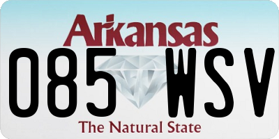 AR license plate 085WSV