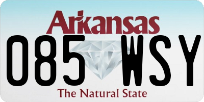 AR license plate 085WSY