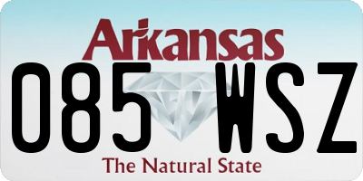 AR license plate 085WSZ
