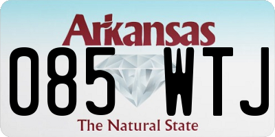 AR license plate 085WTJ