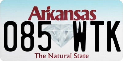 AR license plate 085WTK