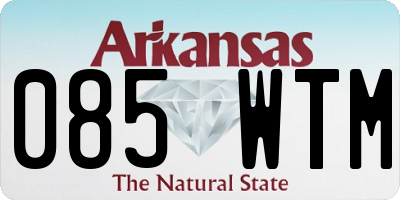 AR license plate 085WTM