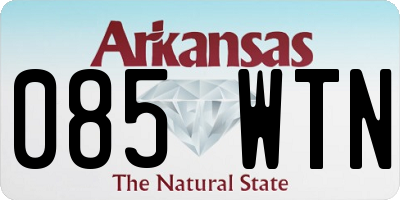 AR license plate 085WTN