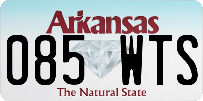 AR license plate 085WTS
