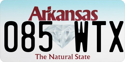 AR license plate 085WTX