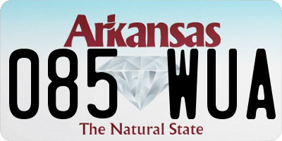 AR license plate 085WUA