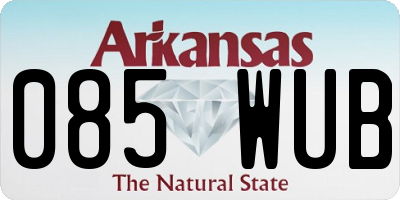 AR license plate 085WUB