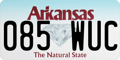 AR license plate 085WUC