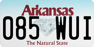 AR license plate 085WUI