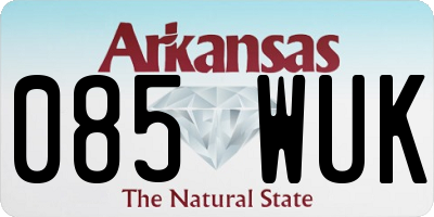 AR license plate 085WUK