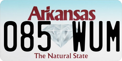 AR license plate 085WUM