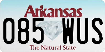 AR license plate 085WUS