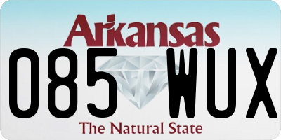 AR license plate 085WUX
