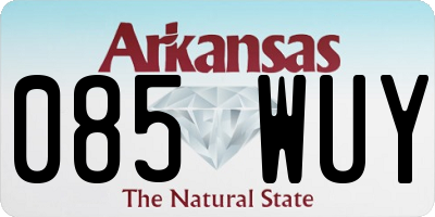 AR license plate 085WUY